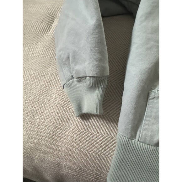 Carhartt Quilted Zip Up Workwear Jacket medium 8/10 Women’s Baby Blue Rare - Picture 4 of 11